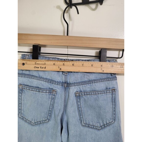 PRIMARK Toddler Girls SZ 4-5 Embroidered Denim Jeans Country Western Light Wash - Picture 5 of 12